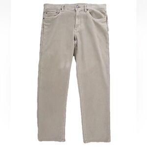 Faherty Men’s Stretch Terry Cloth Tan 5 Pocket Chino Pants, 33 x 26, EUC